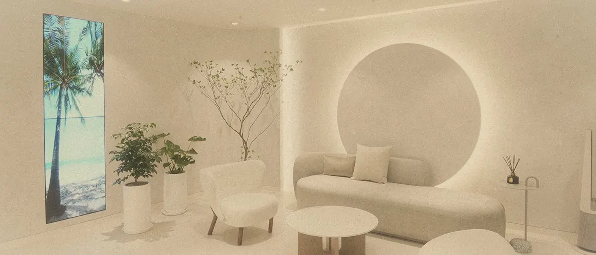 The actual waiting area at VEI CLINIC